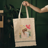 RegaloVip.es - Bolsa con flecos personalizable eventos, Bolsa tote personalizada, Bolsa personalizada con logo, Bolsa para eventos personalizada, Bolsa promocional personalizable, Bolsa de regalo personalizable, Bolsa de congresos personalizada. - details 1