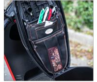 Bolsa De Ciclismo Para Motocicleta Almacenamiento En Asiento Material Antifouling Resistente a Rasguños Negro Para Vehículos Eléctricos Y Scooters - details 7