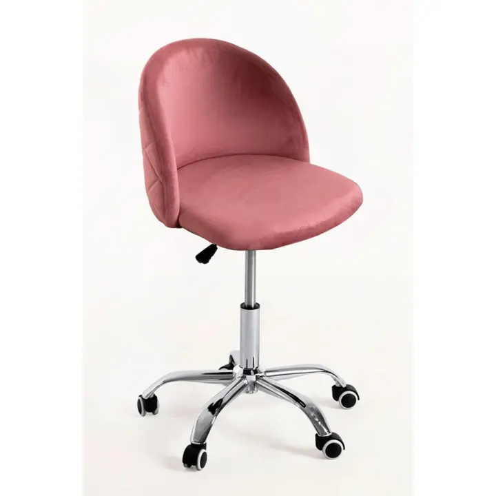 Silla Vint Terciopelo Office - Rosa - 1