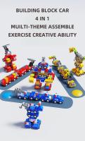 Juguetes Educativos Para Niños Bloques De Construcción Grandes 35/40/42PCS Excavadora Vehículos De Tráfico Engineering DIY Bloques Para La Creación - details 2