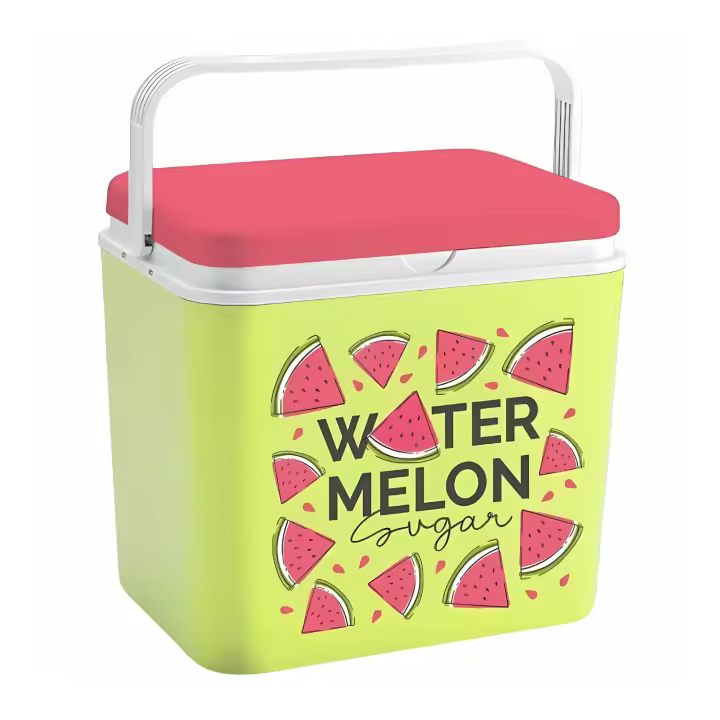 Start Electric | Nevera Portátil Térmica - Cool Box Resistente de Polipropileno con Diseños y Colores Variados - Ideal para Camping, Playa, Jardín, Barbacoas y Piscina - Capacidad 24/30L - Hasta 6h de Frío | Marca Atlantic - 1