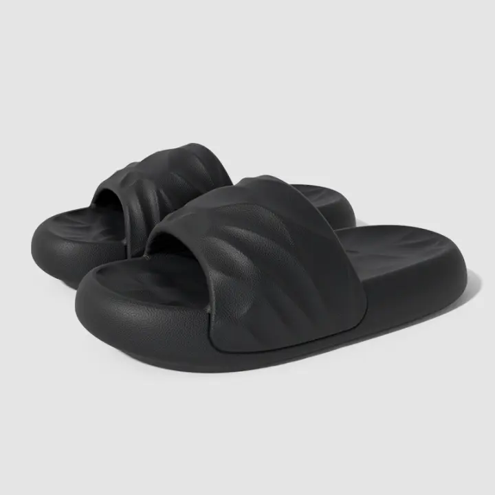 MOV-Zapatillas geométricas de suela gruesa para hombre para usar al aire libre en verano, antideslizantes y silenciosas para bañarse en el baño, uso doméstico en interiores. - 1