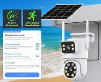 Cámara Solar Inteligente Tuya WIFI Con Doble Lente 8MP Vigilancia De Video Inalámbrica Exterior Cámara De Batería PTZ CCTV Doble Pantalla PIR Detectar - details 3