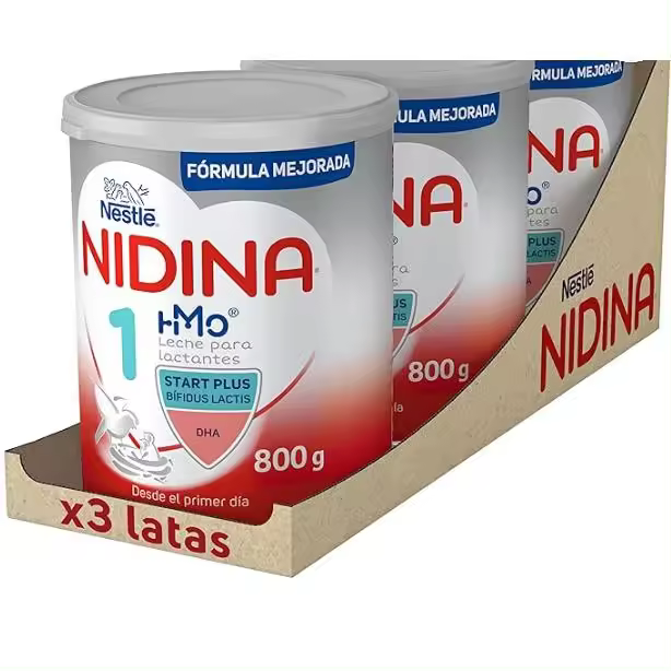 NIDINA Nestlé 1 Leche para Lactantes en Polvo, Fórmula Bebés Desde El Primer Día, 800g - 1