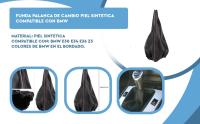 Banner - Funda palanca de cambio piel sintetica compatible con BMW