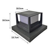 Lámpara Solar LED Impermeable Para Exterior Iluminación De Pared De Jardín Decorativa Para Camino Y Patio Luz De Columna Solar Para Jardín - details 13