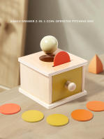 Juguetes De Madera Puzzle 2 En 1 Caja De Moneda Casa Juego De Objetos Permanencia Martillo Caja Caja De Bola Macarón Caja De Bola Batería Caja De Cajón - details 8