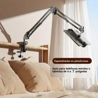 Soporte giratorio de 360° para teléfono y tableta - Brazo articulado de acero al carbono con montaje ajustable para cama y escritorio, ideal para lectura y transmisiones en vivo - details 9