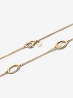 Pandora - Collar de Perlas cultivadas de Agua Dulce y ovaladas de forma Orgánica-Baño de Oro de 14K - details 0