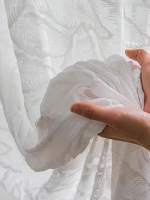 Cortina De Voile Translúcida Romántica Francesa Con Diseño De Flor 3D Para Ventana Cortina De Luz Con Sombreador De Ventana Instalación Lateral Moderno Para Hogar Y Hotel - details 6