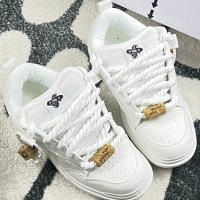 Zapatillas Casuales Retro De Tela Blanca Para Hombres Y Mujeres Tamaño Grande Zapatos Versátiles Transpirables Con Suela De Goma - details 3