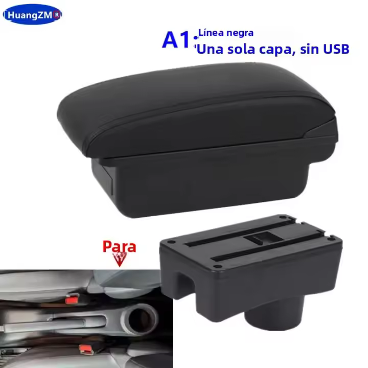 Caja De Reposabrazos Para Toyota Aygo X Con Almacenamiento Accesorios Interiores Especiales Para Coche Material ABS+Cuero - 1