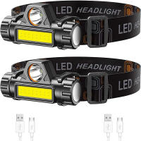 Linterna Frontal LED Recargable Para Pesca Y Camping Con Luz XPE COB Y Imán Fuerte Super Brillante Resistente Al Agua Para Exteriores - details 3