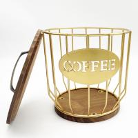 Cesta de almacenamiento de cápsulas de café ahuecada, organizador de frutas, soporte para el hogar, cafetería, Hotel, negro - details 3