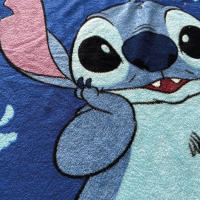 Stitch - Juego De Sábanas Coralina Invierno Stitch Azul Infantil Tacto suave Aterciopelado (90 - 105 cm) - details 1