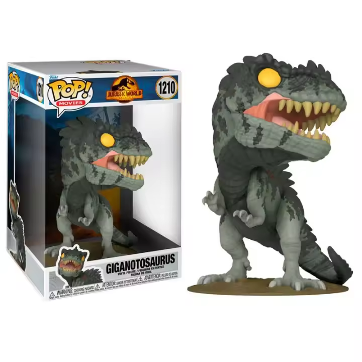 Figura Pop Jurassic World 3 Giganotosaurus 25Cm-Figura de Vinilo Coleccionable - Idea de Regalo- Mercancia Oficial - Juguetes para Niños y Adultos - Movies Fans - Muñeco para Coleccionistas y Exposición - 1