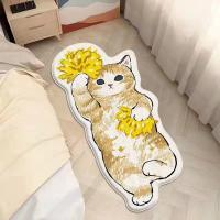 Alfombra De Mascota De Peluche Artificial Antideslizante Resistente a La Suciedad Lavable En Máquina Decorativa Para Dormitorio - details 7