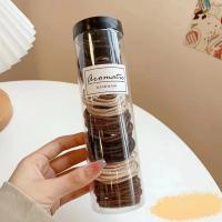 100pcs Anillos De Cabello Elásticos No Derrapantes Trenzas Para Cabello Simples Y Universales Para Mujeres Accesorio De Cabello De Polyester - details 2