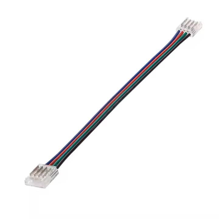 Ledkia Conector Hipopótamo doble con cable para Tira LED RGB 12/24V DC SMD IP20 Ancho 10mm 10 mm - 1
