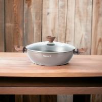 Cacerola Percutti Legno 2.0 con tapa de 28cm, alta calidad y antiadherente - details 0