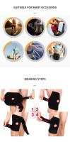 Pronsolujo Rodillera Ajustable Transpirable Para Deporte Y Alivio Del Dolor Articular Sin Estabilizadores Laterales Para Mujer Material De Poliéster - details 5