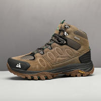 Botas De Nieve HIKEUP Para Hombres Cuero Sintético Y Peluche Deportivas De Exterior Para Senderismo Y Trekk Ing Antideslizantes Talla 40-45 Color Negro Marrón Gris Verde - details 9