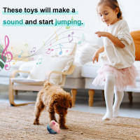 Juguete De Peluche Activo Para Mascotas Música Vibración Bola Saltar Auto-Movilizable Mordible Para Perros Juguete Interactivo Para Interior - details 8