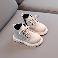 Botas De Otoño Para Niños Y Niñas Con Diseño De Cordones Y Cierre De Cremallera Antideslizantes Cómodas Y Estilosas Para Niños Y Niñas - details 1