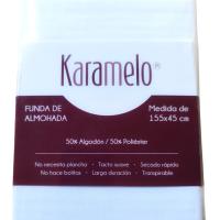 Sábana Almohada para cama de 135, Sábana para almohada marca Karamelo, Sábana Almohada 135 blanca, funda almohada alta calidad 50% algodón 50% poliéster, funda almohada blanca, funda decorativa almohada blanca - details 1