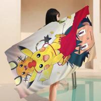 Toalla De Playa Absorbente Y Suave De Pokémon Pikachu Bilibili Toalla De Microfibra Para Yoga Natación Senderismo Toalla De Bano Rectangular Tamaño 30x60 Cm 50x100 Cm - details 1