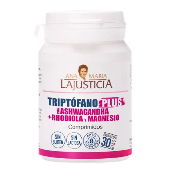 Ana Maria Lajusticia Triptófano Plus Ashwagandha Rhodiola y Magnesio - Aumenta Resistencia Al Estrés - 1