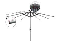 Prestador de tela de repuesto cubierta de Sombrilla de Jardín Para 3M 6/8 Brazo Patio Sombrilla 50% oferta-Material de poliéster - details 0