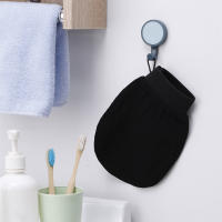 4PC Guantes Exfoliantes Para Limpieza Corporal Y Masaje Facial Duros Y Duraderos Negros Para Eliminar Piel Muerta En Ducha - details 6