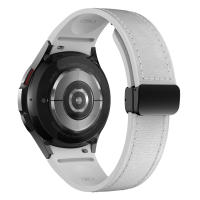 Correa De Cuero Genuino Y Silicona Para Samsung Galaxy Watch 7 6 5 44mm 40mm 20 Bracelet Galaxy Watch 6 4 Classic 47mm 46mm 43mm 42mm Unisex - details 2