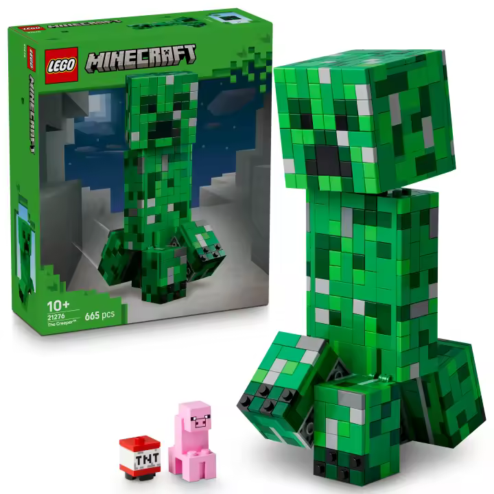 [PREVENTA] LEGO® Minecraft® El Creeper™ Creativo Juguete de Construcción y Decoración, Divertido Regalo Inspirado en el Videojuego, Figura de Acción Coleccionable para Niños y Niñas 21276 - 1