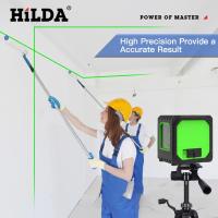 Nivel Laser HILDA 2 Líneas Recargable Por USB Mini Nivel Laser Auto Nivelado Con Láser Verde Rayos Horizontales Y Verticales - details 7