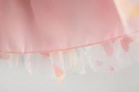 Vestido De Princesa Para Niñas Con Alas De Mariposa Grandes En El Escote Cintura Con Cordón Vestido De Colores Para Fiesta Verano Sin Mangas Largo Hasta La Rodilla - details 8