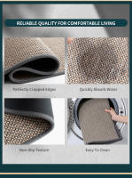Alfombra De Entrada Para Exteriores E Interiores Antideslizante Y Absorbente De Látex Y Goma Alfombrilla Suave Para Zapatos Resistente Al Agua Y Arrugas - details 1