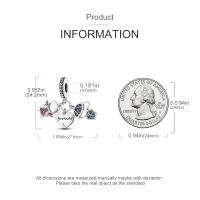 Encantos De Pareja De Niño Y Niña Platinados Con Circonia Para Pulsera O Collar Joyería Para Mujer Pendiente Clásico De Moda Vintage Romántico - details 31