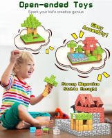 100PCS Bloques De Construcción Magnéticos Grandes DIY Juguetes Educativos Para Niños Set De Diseñador Creativo Regalos Para Niños Aprendizaje a Través De La Juguete - details 2