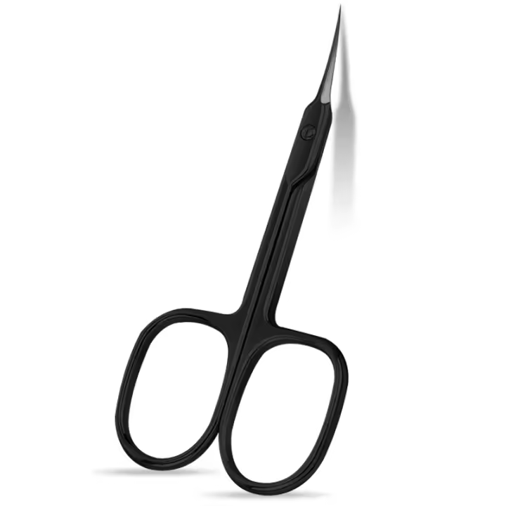 Tijeras De Cutícula Profesionales Multifuncionales Para Uñas Cejas Y Barba Curvadas Extra Finas Para Manicura Y Peluquería - 1