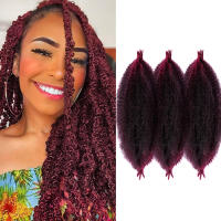 Extensiones De Cabello Crochet Afro Spring Twist Pre-Separadas Marley Para Mujeres Synthetic Braids Cabello Tejido De Afro Twist - details 10