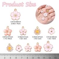 Kit De 25 Piezas De Colgantes De Flor En Aleación Y Esmalte Para Accesorios De Collar Y Pulsera DIY Joyería De Moda - details 1
