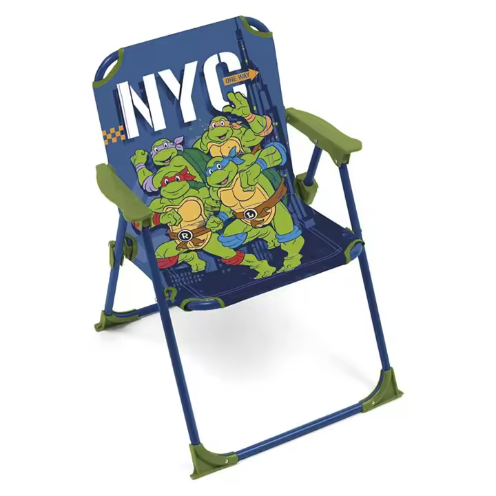 Silla Plegable con Brazos de 38x32x53cm Animado, Silla para  Niños para Playa, Camping, Ligero y  Cómodo de Llevar, Silla Infantil, Resistente y segura, Uso interior/Exterior con cierre de seguridad Stitch, Minnie, Frozen, Spider, Peppa, Canina patrulla - 1