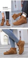 Botas De Invierno Para Hombres Y Mujeres Con Piel Cálida Antideslizantes Resistentes Al Agua Talla Grande Zapatillas Casuales Para Exterior Y Senderismo - details 8