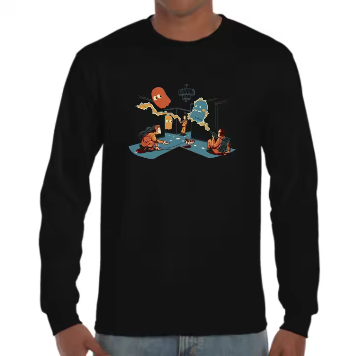 The Fan Tee Camiseta Manga larga de HOMBRE Cazafantasmas Mocosete Echo 1 010 - 1