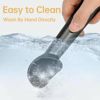 Ice Cream Scoop,Black Aluminum Ice Cream Scooper,7 Inches One-Piece Design Nonstick Cookie Spoon. - details 3