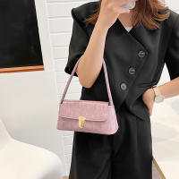 Bolso De Hombro Para Mujer Moda Versátil Pequeño Cuadrado PU Con Patrón De Piedras Bolsa De Mala Suerte Estilo Vintage Para Fiestas - details 5