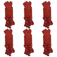 6Pcs Líneas De Hombre Reflectantes Para Tienda De Campaña Cuerda De Acero Con Ajustador De Tensión Y Bolsa Para Tarp Colgante - details 9
