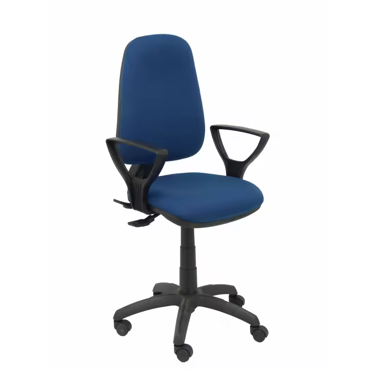 Piqueras Y Crespo Silla de Oficina Ergonómica Bali Azul Marino con Brazos - Regulable en Altura y con Mecanismo Asincro - 1